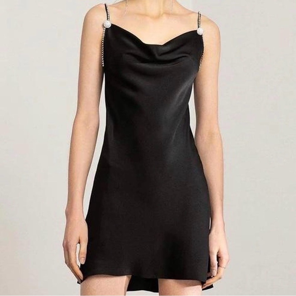 J.ING Sleek Black Mini Dress - Picture 6 of 7